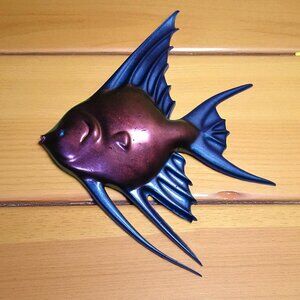 NEW Handmade Tropical Fish Wall Sculpture